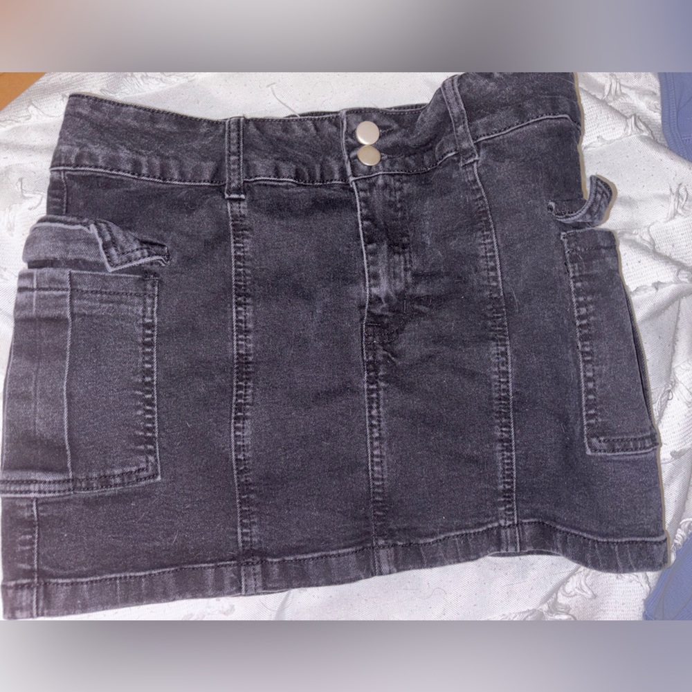 Windsor Black jean mini skirt